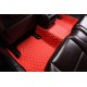 Red Luxury Leather Diamond Car Mats Canada
