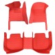 Red Luxury Leather Diamond Car Mats Canada