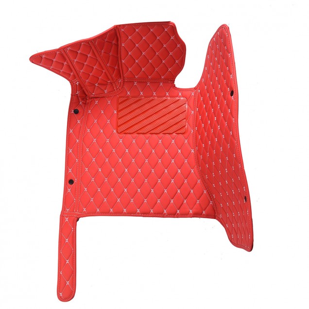 Red Luxury Leather Diamond Car Mats Canada
