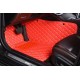 Red Luxury Leather Diamond Car Mats Canada