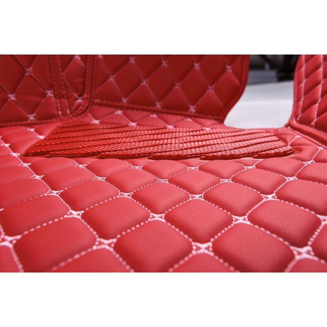Red Luxury Leather Diamond Car Mats Canada