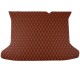 Brown Luxury Leather Diamond Trunk Base Mats Canada