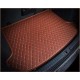 Brown Luxury Leather Diamond Trunk Base Mats Canada