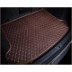 Dark Brown Luxury Leather Diamond Trunk Base Mats Canada