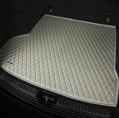Grey Luxury Leather Diamond Trunk Base Mats Canada