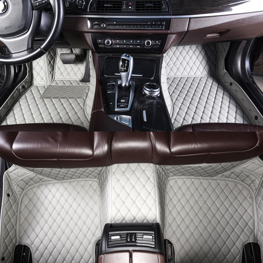 Grey Luxury Leather Diamonds Car Mats Canada